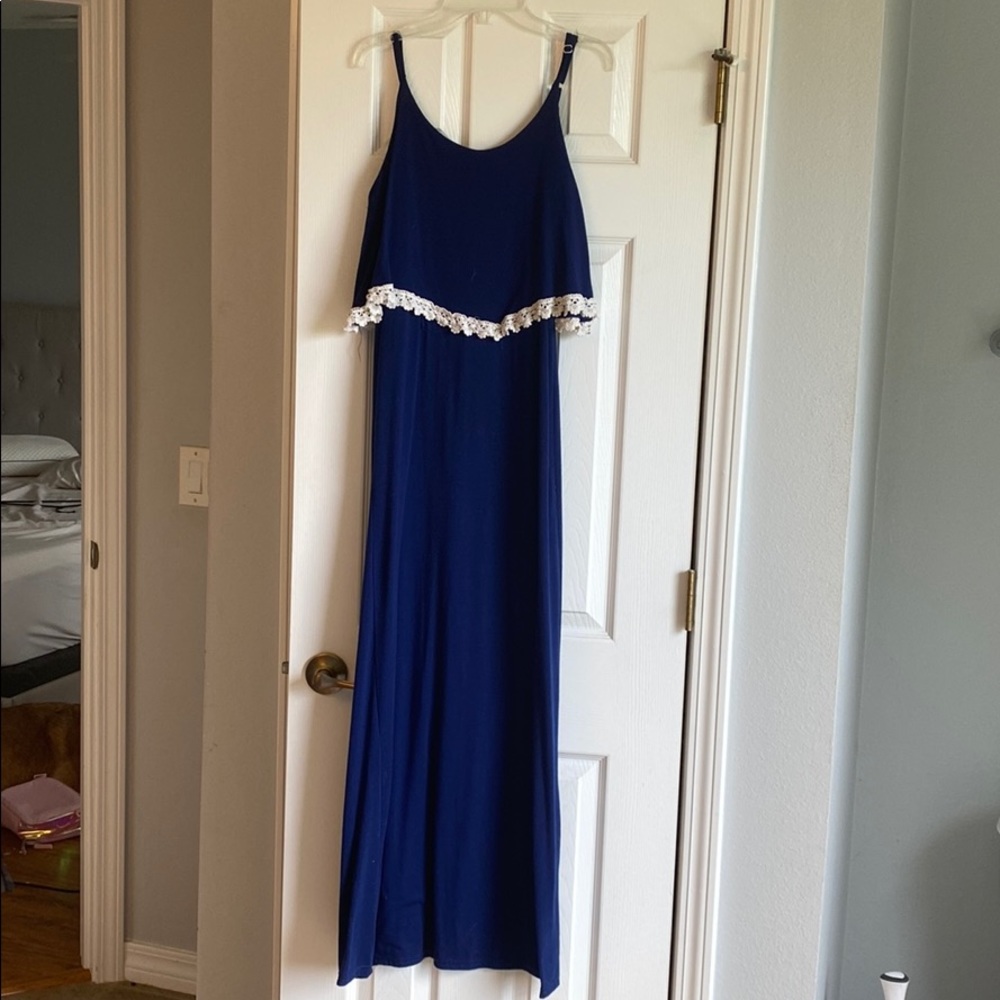 Blue maxi dress